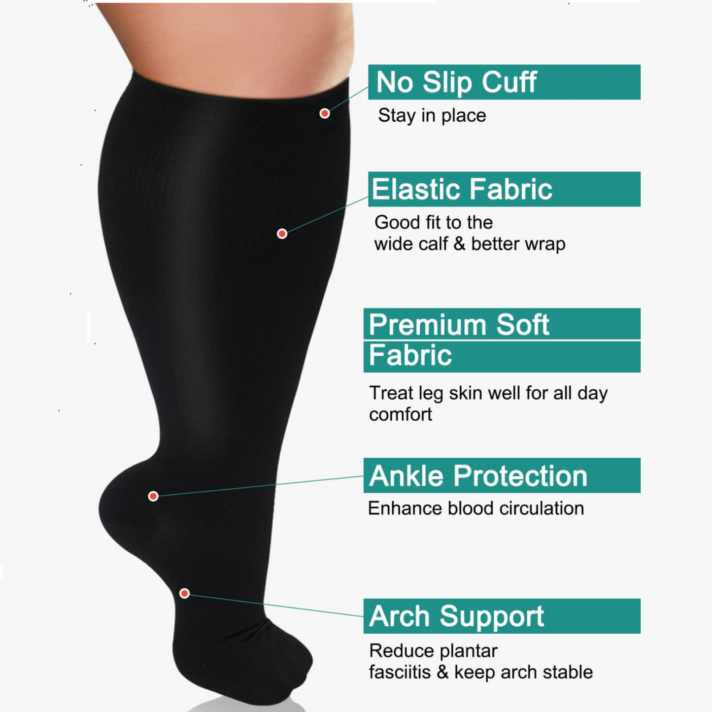 Extra Large Healing Therapy Socks