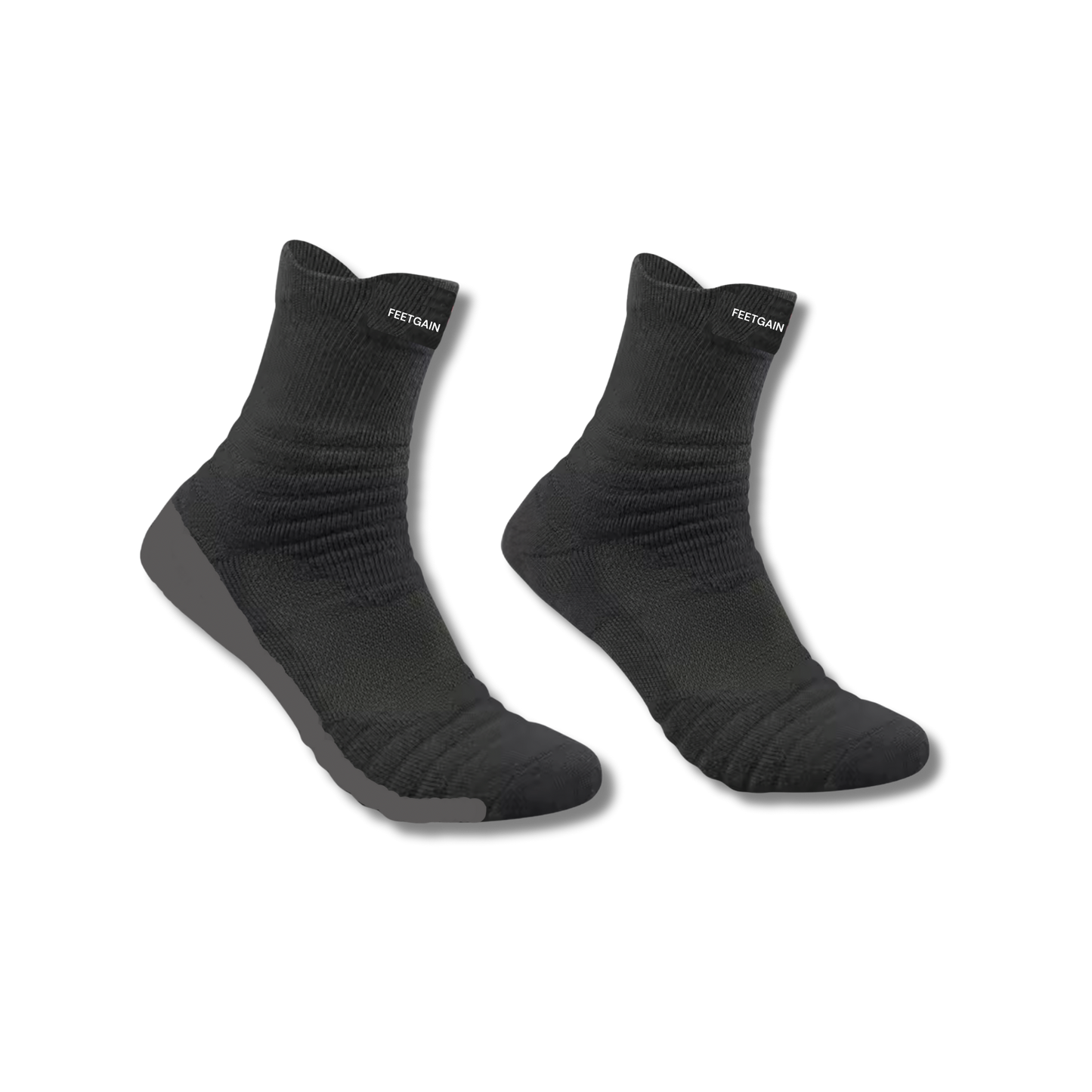 Healing Therapy socks (Black socks with Grey Toe