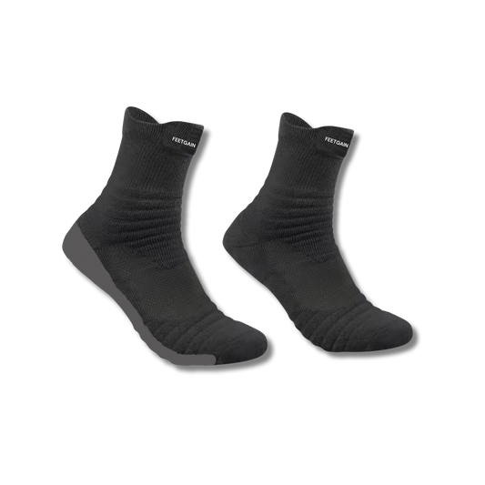 Healing Therapy socks (Black socks with Grey Feet)