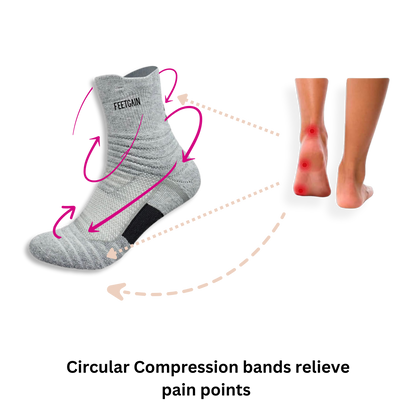 Healing Therapy socks (Grey Feet Design)